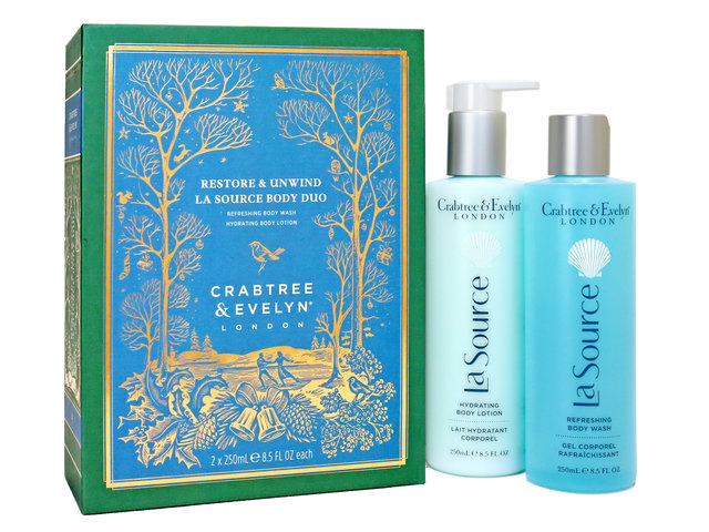 Gift Accessories - Crabtree & Evelyn La Source Restore & Unwind Body Duo - SE0124A4 Photo