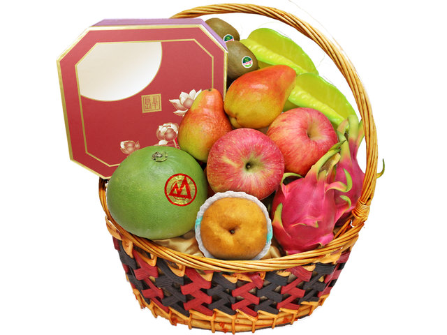 Mid-Autumn Gift Hamper - Mid Autumn Peninsula Moon Cake With Permium Business Fruit Hamper FH189 - L138564 Photo