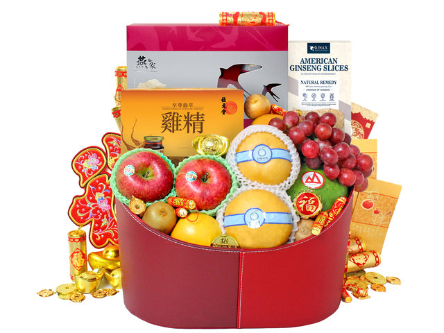 新年果篮Hamper - 农历新年拜年礼物篮 R75 - L36510752 Photo